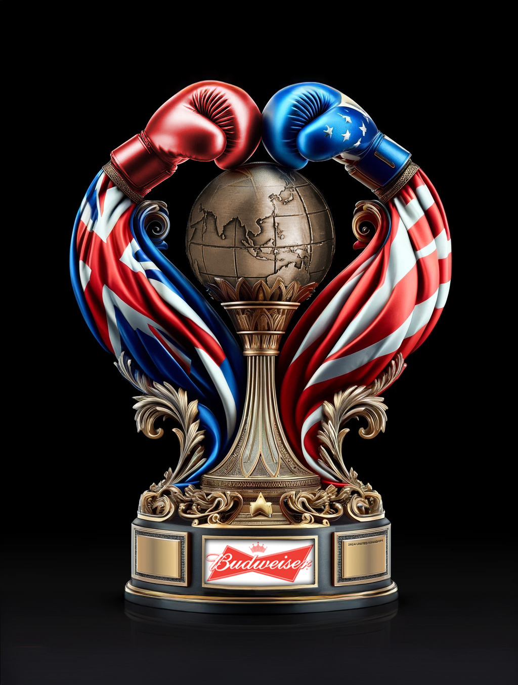 Transatlantic clash boxing Event Trophy Back