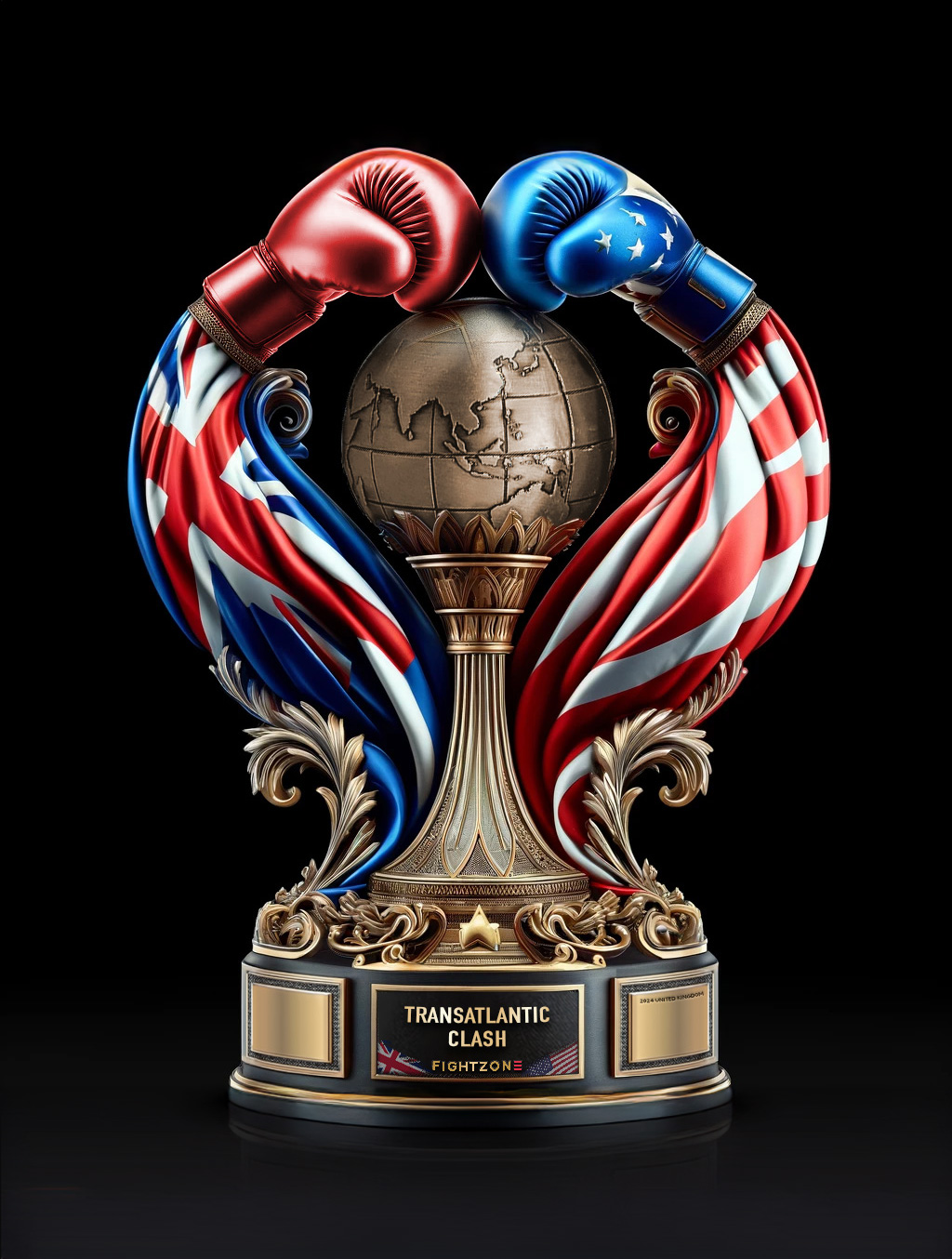 Transatlantic clash boxing Event Trophy